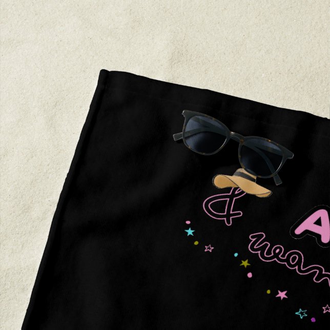 Awe and Wandering Beach Towel (In Situ)