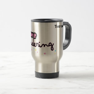 Awe and Wandering customisable travel mug