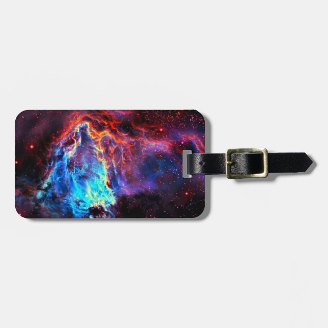 Awe-Inspiring Colour Composite Star Nebula Luggage Tag (Front Horizontal)