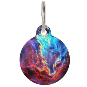 Awe-Inspiring Colour Composite Star Nebula Pet Tag