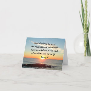 AWE-INSPIRING JOHN 3:16 SUNRISE CARD