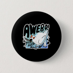 Awebo Ptarmigan Arctic Cute Bird Internet Meme Fun 2 Inch Round Button