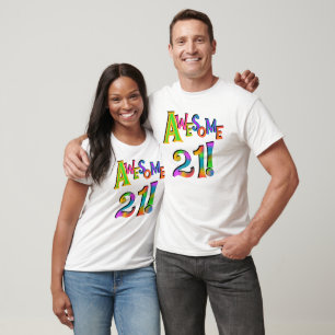 Awesome 21 Birthday T-shirts and Gifts