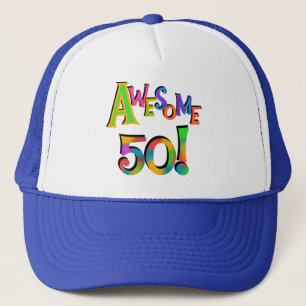Awesome 50 Birthday T-shirts and Gifts Trucker Hat