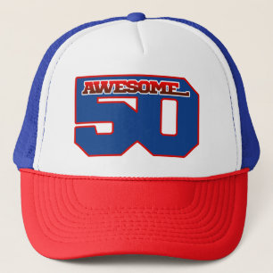 awesome 50 trucker hat