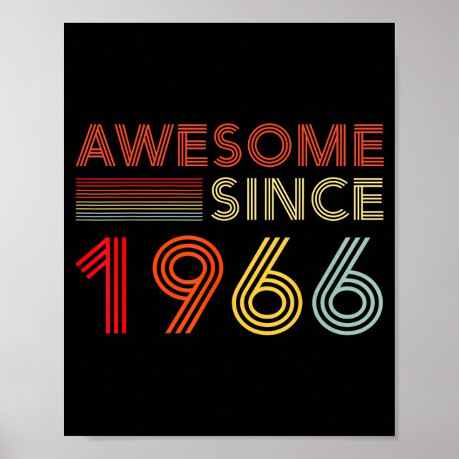 Awesome 60 Birthday Decorations Men 60yr 1966 60th (Front)
