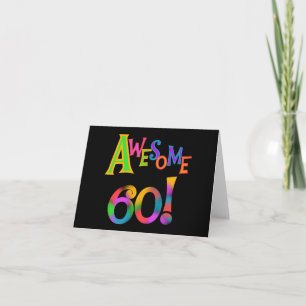 Awesome 60 Birthday T-shirts and Gifts Card
