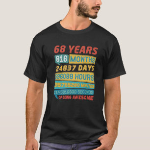 Awesome 68 Years Old Limited Edition Vintage 68Th T-Shirt