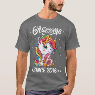 Awesome 6th Birthday Unicorn 6 Years old Girl Bday T-Shirt