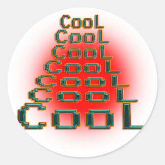 awesome-7 classic round sticker