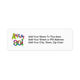 Awesome 80 Birthday T-shirts and Gifts