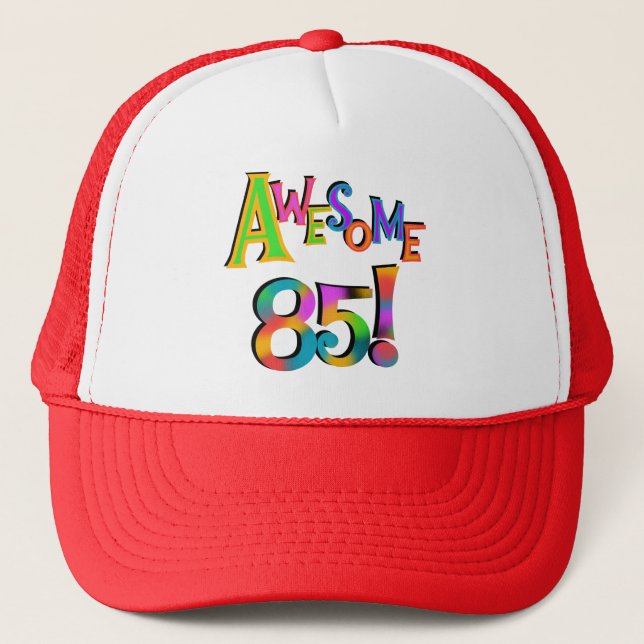 Awesome 85 Birthday T-shirts and Gifts Trucker Hat (Front)