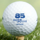 Awesome 85th Birthday Dad Cool Blue Custom Golf Balls<br><div class="desc">Celebrate Dad’s 85th birthday with this cool blue custom golf design featuring a personalized name and sporty milestone style. A fun and memorable gift for a golf-loving dad, with a clean modern look that makes his eighty fifth birthday feel extra special. Enjoy!</div>