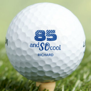 Awesome 85th Birthday Dad Cool Blue Custom Golf Balls