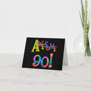 Awesome 90 Birthday T-shirts and Gifs Card