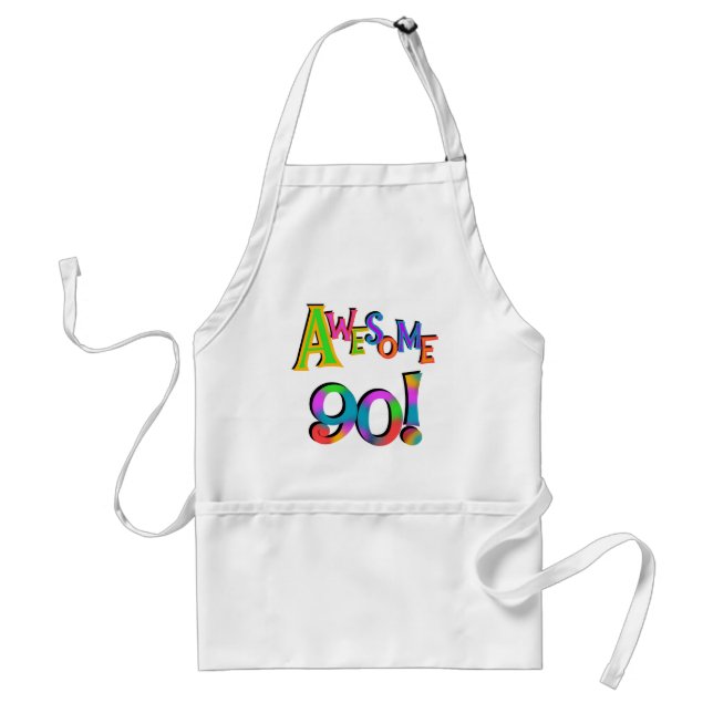 Awesome 90 Birthday T-shirts and Gifs Standard Apron (Front)