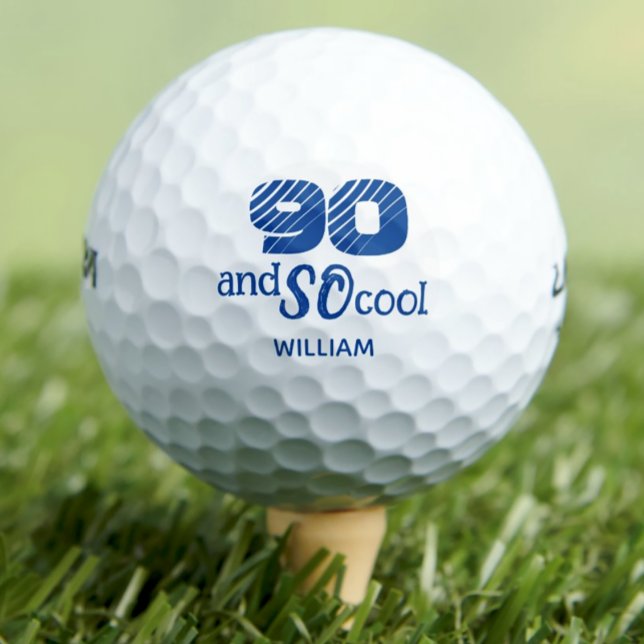 Awesome 90th birthday golf balls 90 years party (Creator Uploaded)