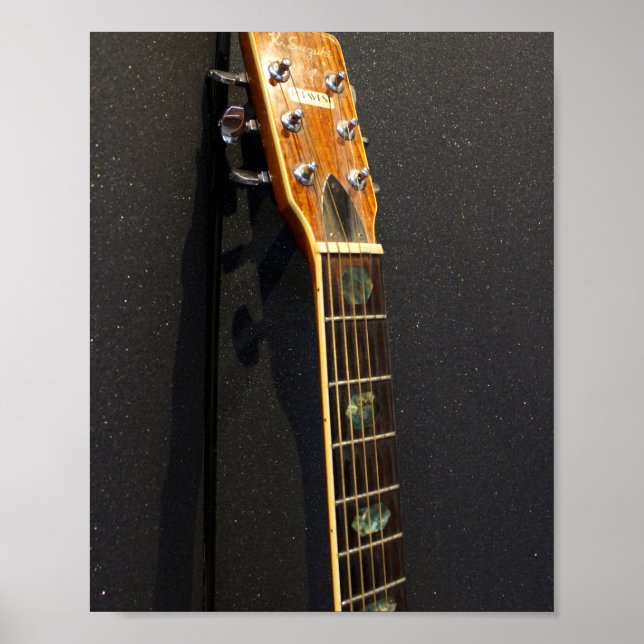 Awesome Acoustic Guitar Poster (Front)