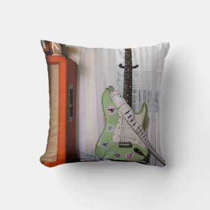 Awesome Acoustic Guitar Throw Pillow