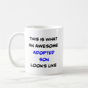 awesome adopted son coffee mug