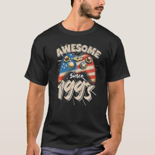 Awesome American Gamer since 1993 Boys Girls USA G T-Shirt