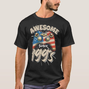 Awesome American Gamer since 1993 Boys Girls USA G T-Shirt