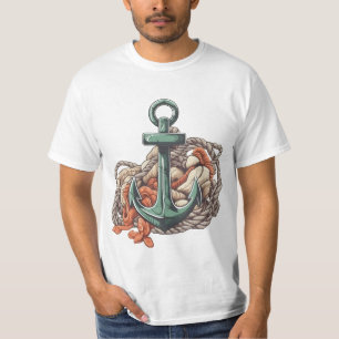 Awesome Anchor Comic Style Maritime Adventure T-Shirt