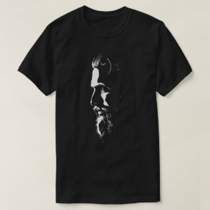 Awesome and mysterious man face with beard T-shirt