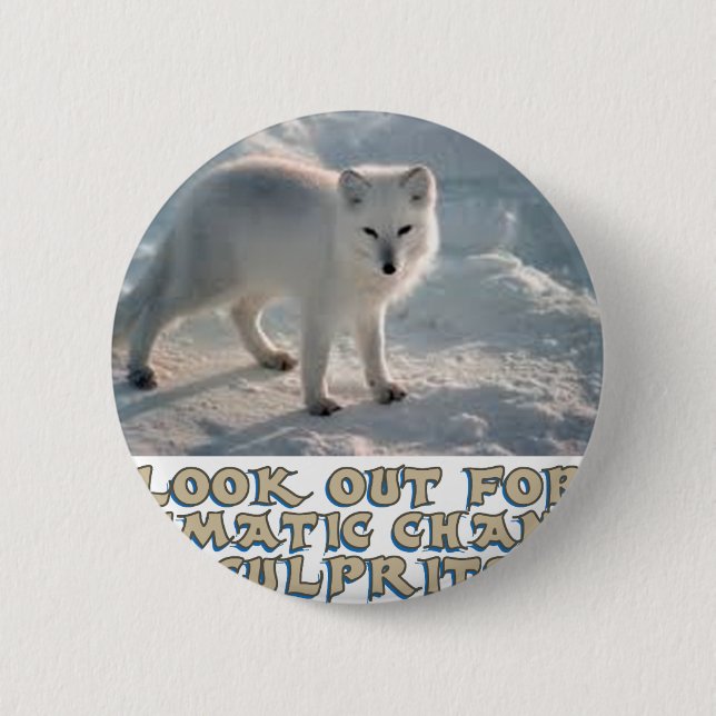 awesome Arctic Wolf designs 2 Inch Round Button (Front)