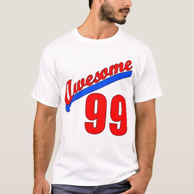 Awesome at 99 Years Old or Young T-Shirt (Front)