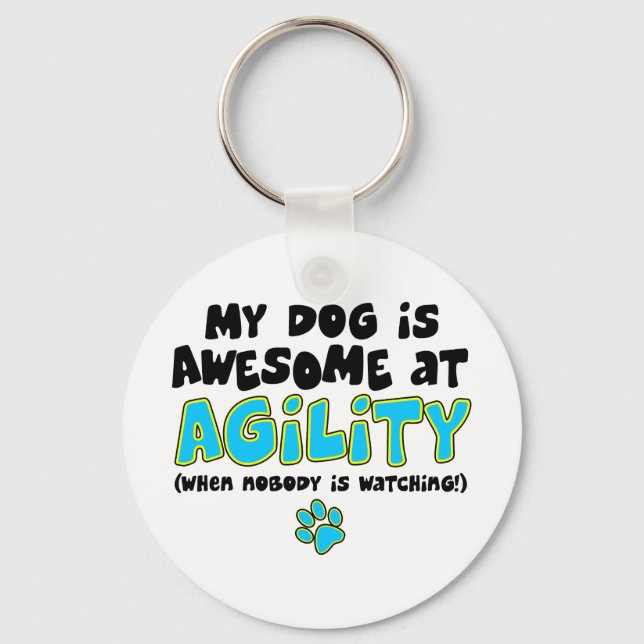 Awesome at Agility Keychain (Front)