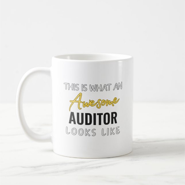 Awesome Auditor Gift Coffee Mug (Left)