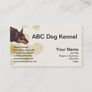 Awesome Australian Red Kelpie Business Card