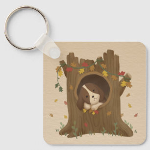 Awesome Autumn: Beagle Keychain