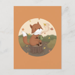 Awesome Autumn: Fox  Postcard
