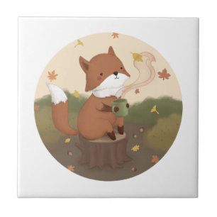 Awesome Autumn: Fox  Tile