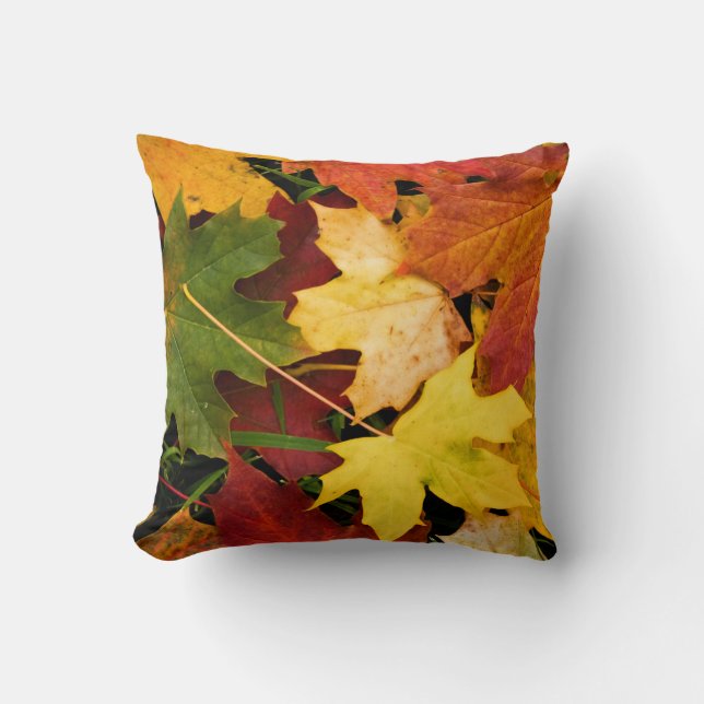 "Awesome Autumn Throw Pillow" Pillow (Front)