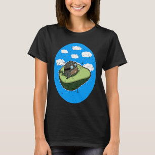 Awesome Avocado Plane Flying Avocado T-Shirt