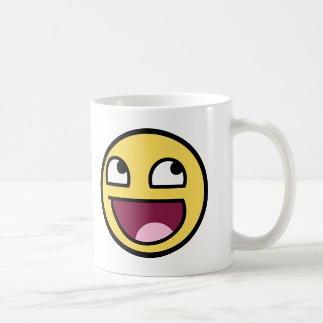 awesome /b face coffee mug (Right)