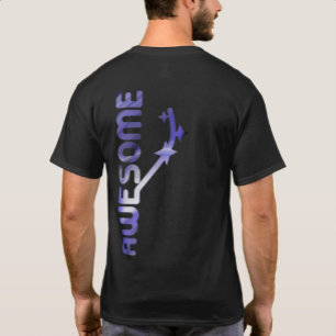 AWESOME Back Print T-Shirt Trend Abstract Lavender
