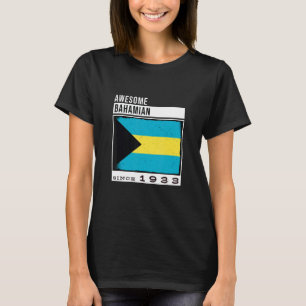 Awesome Bahamian Since 1933  Bahamian 89th Birthda T-Shirt