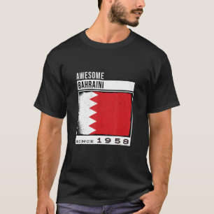 Awesome Bahraini Since 1958 Bahraini 64th Birthda T-Shirt