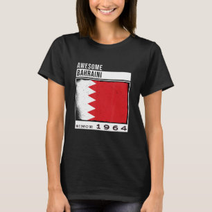 Awesome Bahraini Since 1964 Bahraini 58th Birthda T-Shirt