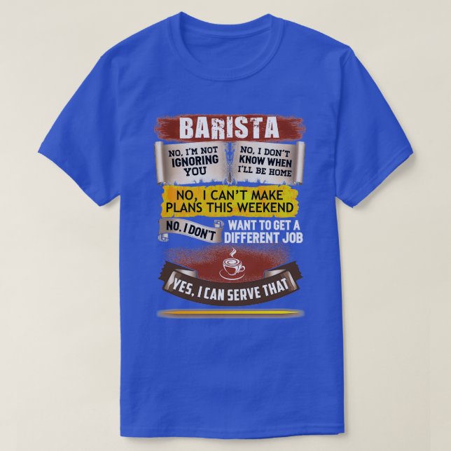 Awesome Barista Can Fix That T-Shirt (Design Front)