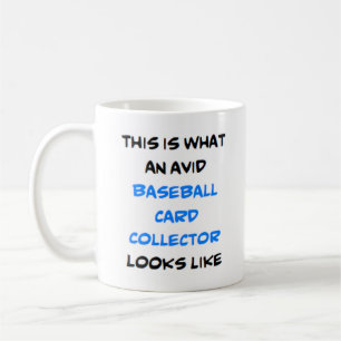 awesome baseball card collector coffee mug