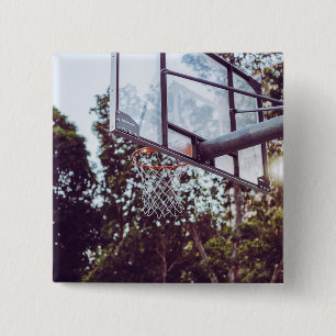 Awesome Basketball Artwork 2 Inch Square Button