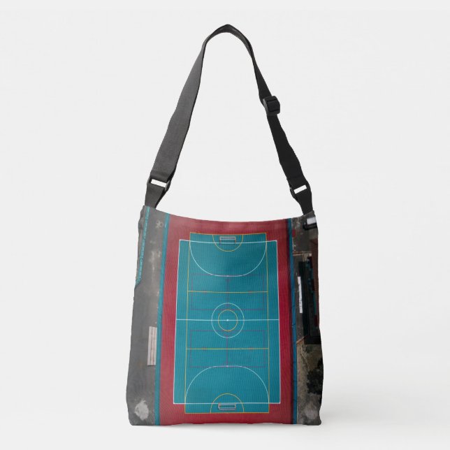 Awesome Basketball Artwork Crossbody Bag (Front)