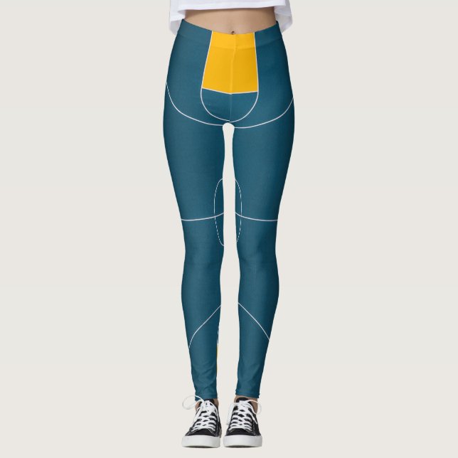 Awesome Basketball Design Leggings (Front)