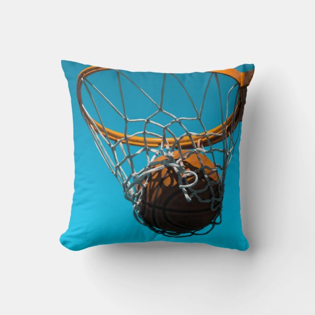 Awesome Basketball Design Throw Pillow (Front)