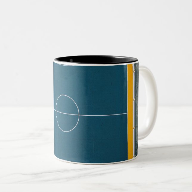 Awesome Basketball Design Two-Tone Coffee Mug (Front Right)
